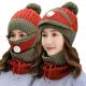 Winter Cap High Quality Warm Face Cover For Girls & Women Hat & Knitted Beanie Cap Multicoloured