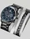 Men’s Luminous Stainless Steel Watches – 2 Pack