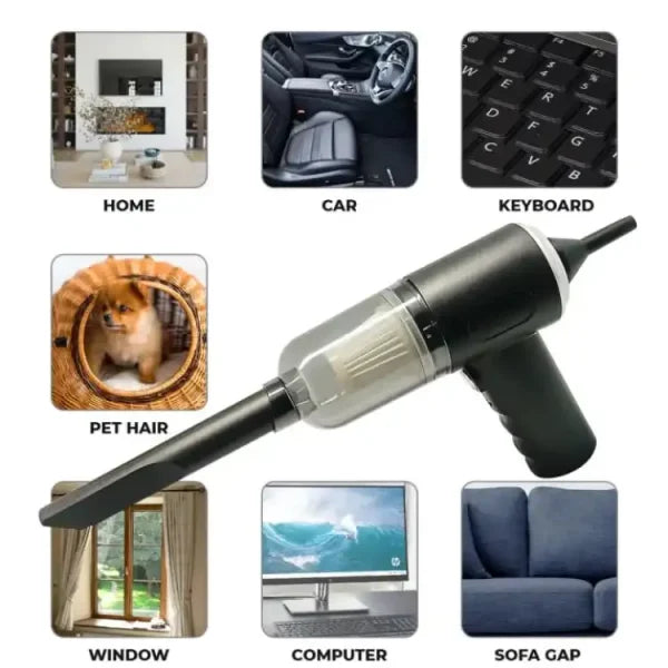 3-in-1 Portable Wireless Handheld Vacuum Cleaner – Car & Home