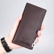 Slim & Lightweight PU Leather Long Wallet for Men – Kangaroo Wallet