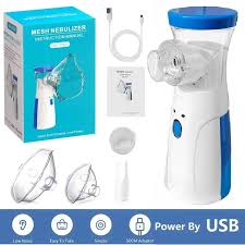 Portable Mesh Nebulizer Machine – Mini Silent Inhaler for Kids & Adults