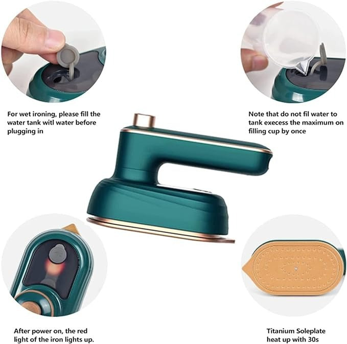 Steam Iron – Powerful Foldable Design With 160° Smooth Glide Performance.