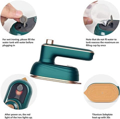 Steam Iron – Powerful Foldable Design With 160° Smooth Glide Performance.