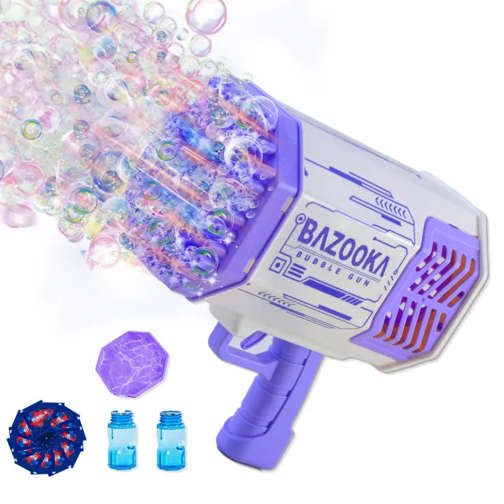 Petrella Bazooka Bubble Gun – 36-Hole Bubble Blaster for Kids
