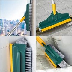 3-in-1 Kitchen Floor Scrub Brush with Long Handle – Deep Cleaning Tool