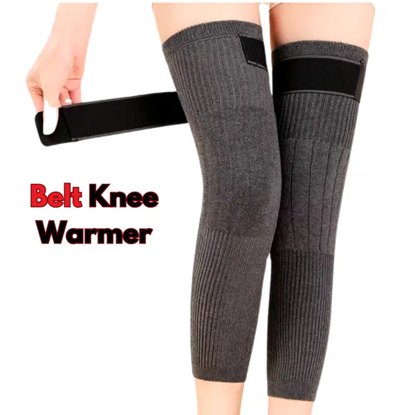 Wool Knee Warmers with Strap (2Pcs) – Adjustable & Medicated