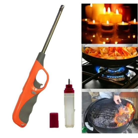 Electronic Refillable Gas Lighter For Kitchen, Stove, Candle .