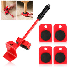 Furniture Lifter Mover Tool Set – Heavy-Duty Rollers & Easy Lifting Lever.
