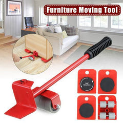 Furniture Lifter Mover Tool Set – Heavy-Duty Rollers & Easy Lifting Lever.