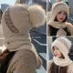 Women Knitted Beanie & Scarf Set – Soft Fur Winter Cap