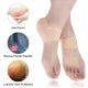 Pack of 02 - Moisturizing Socks Silicone Gel Heel Pad Socks Skin Color & Half Heel Pads