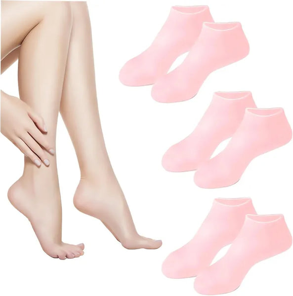 Silicone Gel Heel Socks – Moisturizing & Cracked Heel Care (1 Pair)
