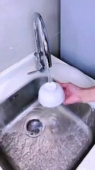 360° Rotatable Fan Faucet Tap Extender – Water-Saving Filter & Splash-Proof Nozzle